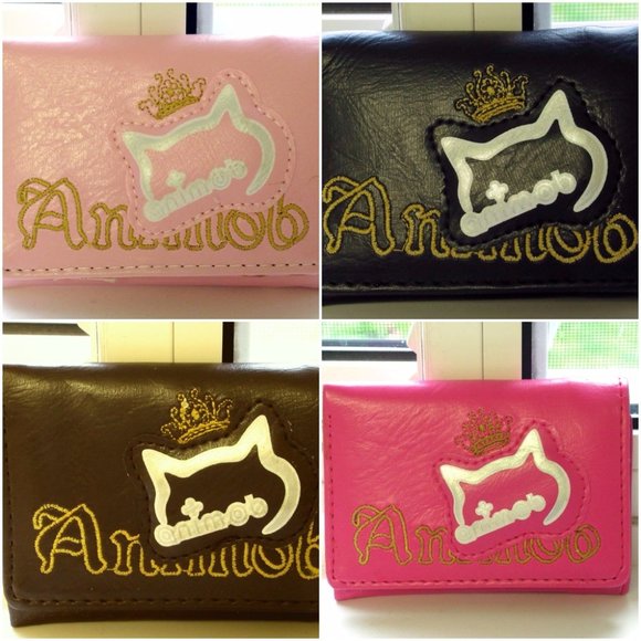 NEW Cute Animob Cat head logo Small Wallet - Picture 2 of 8